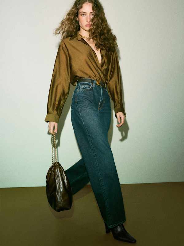 Cary High Rise Slouchy Wide Leg Jeans - Melville